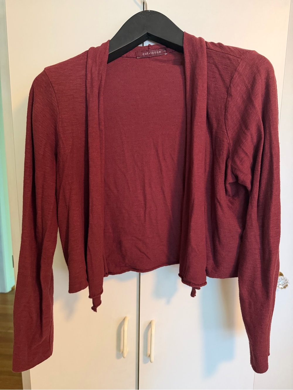 Cut Loose Women's Open-Front Cropped Cardigan